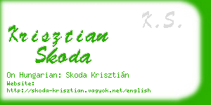 krisztian skoda business card